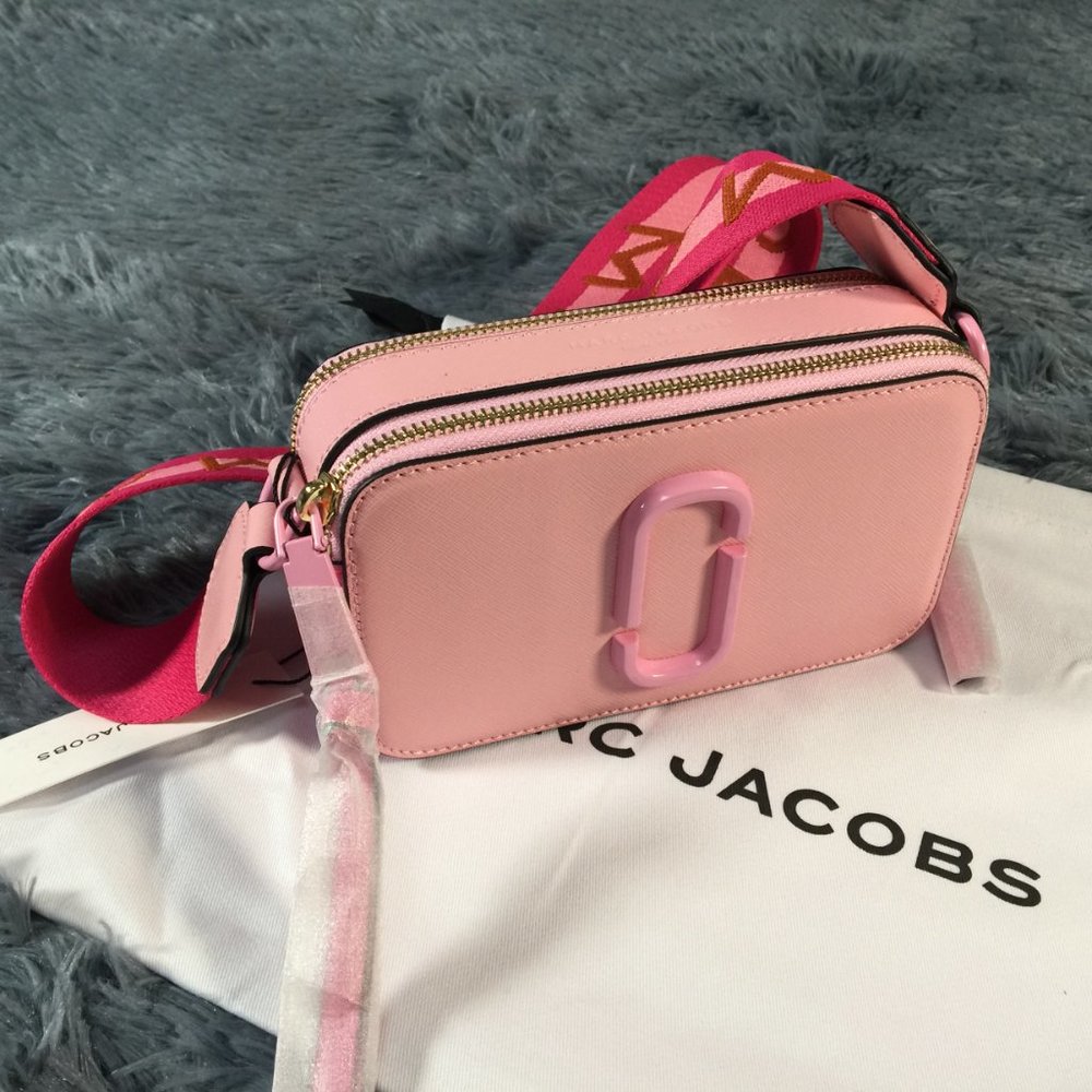 Marc Jacobs the SNAPSHOT Pink Rose Crossbody  Bag